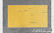 Physical Map of Andrews County, darken, desaturated