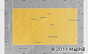 Physical Map of Andrews County, desaturated