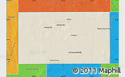 Shaded Relief Map of Andrews County, political outside