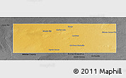 Physical Panoramic Map of Andrews County, darken, desaturated