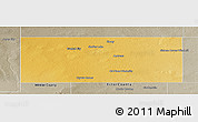 Physical Panoramic Map of Andrews County, semi-desaturated