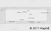Silver Style Panoramic Map of Andrews County