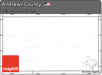 Blank Simple Map of Andrews County, no labels