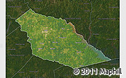 Satellite Map of Angelina County, darken
