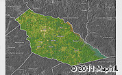 Satellite Map of Angelina County, desaturated