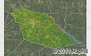 Satellite Map of Angelina County, semi-desaturated
