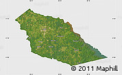 Satellite Map of Angelina County, single color outside