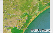 Satellite Map of Aransas County