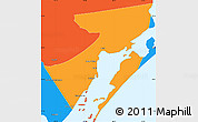 Political Simple Map of Aransas County