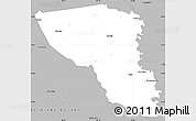 Gray Simple Map of Austin County