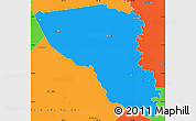 Political Simple Map of Austin County