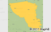 Savanna Style Simple Map of Austin County