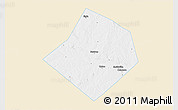 Classic Style 3D Map of Bastrop County, single color outside