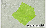 Physical 3D Map of Bastrop County, lighten, semi-desaturated