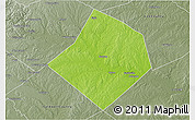 Physical 3D Map of Bastrop County, semi-desaturated