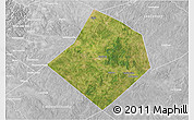 Satellite 3D Map of Bastrop County, lighten, desaturated
