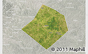 Satellite 3D Map of Bastrop County, lighten, semi-desaturated