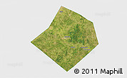 Satellite 3D Map of Bastrop County, single color outside