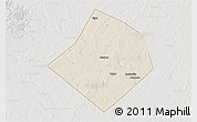 Shaded Relief 3D Map of Bastrop County, lighten, semi-desaturated