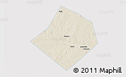 Shaded Relief 3D Map of Bastrop County, single color outside