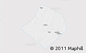 Silver Style 3D Map of Bastrop County, single color outside