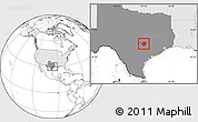 Blank Location Map of Bastrop County, highlighted country, highlighted parent region