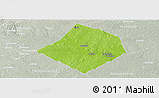 Physical Panoramic Map of Bastrop County, lighten, semi-desaturated