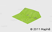 Physical Panoramic Map of Bastrop County, single color outside
