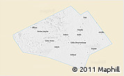 Classic Style 3D Map of Bell County, single color outside