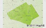 Physical Map of Bell County, lighten