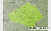 Physical Map of Bell County, semi-desaturated