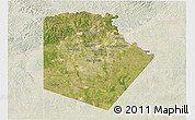 Satellite 3D Map of Bexar County, lighten