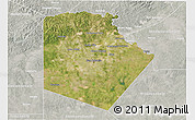 Satellite 3D Map of Bexar County, lighten, semi-desaturated
