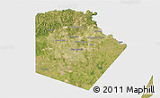Satellite 3D Map of Bexar County, single color outside