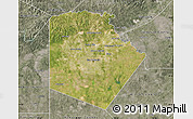 Satellite Map of Bexar County, semi-desaturated