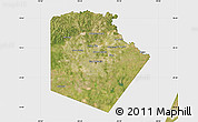 Satellite Map of Bexar County, single color outside