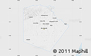 Silver Style Map of Bexar County, single color outside