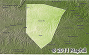 Physical 3D Map of Blanco County, darken