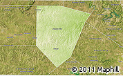 Physical 3D Map of Blanco County, satellite outside
