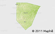 Physical 3D Map of Blanco County, single color outside