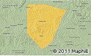 Savanna Style 3D Map of Blanco County