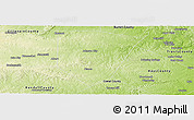 Physical Panoramic Map of Blanco County