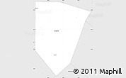 Silver Style Simple Map of Blanco County