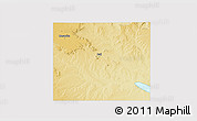 Physical 3D Map of Borden County, cropped outside