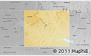 Physical 3D Map of Borden County, desaturated