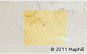 Physical 3D Map of Borden County, lighten, semi-desaturated