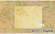 Physical 3D Map of Borden County, satellite outside
