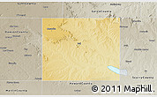 Physical 3D Map of Borden County, semi-desaturated