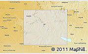 Shaded Relief 3D Map of Borden County, physical outside