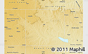 Physical Map of Borden County